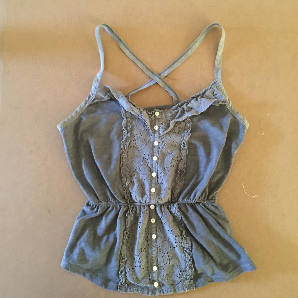 Hollister women's Back cris cross strap Top